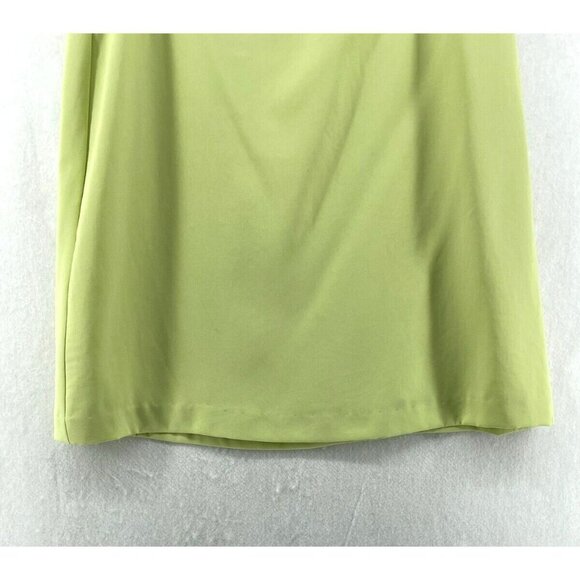 Uniform John Paul Richard Skirt Women's Sz 6 Lime Green Lined A-Line Lined Zip - Picture 8 of 10